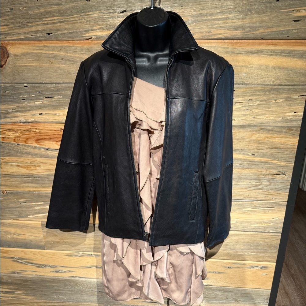 Black Leather Jacket for women
